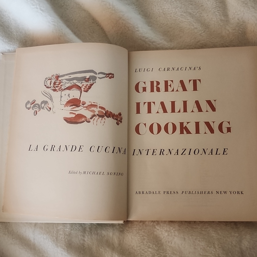 Vintage 850 Page Italian Cookbook Hardcover - Picture 8 of 8